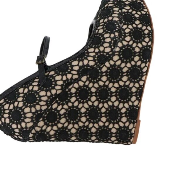 Free People Farylrobin Cambridge Crochet y2k Platform Wedge Mary Janes - Picture 6 of 6